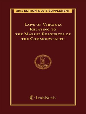 cover image of Laws of Virginia Relating to the Marine Resources of the Commonwealth